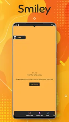 Smiley Emoticon, Stylish Text android App screenshot 0